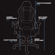 Xpression Gaming Chair with San Francisco Giants Cooperstown Logo, XZGCXPSNBLK-PSCOOP0090A